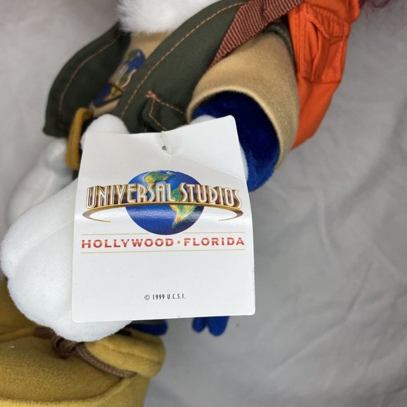 Vintage Rare 14” Woody Woodpecker Safari Hiker Plush Toy Universal Studios 1999 - Picture 4 of 4